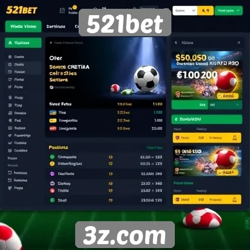 Navegação intuitiva é destaque do site 521bet